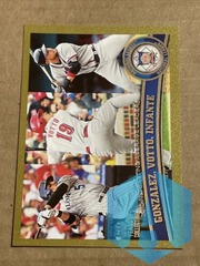 2011 Topps Gold #134 Carlos Gonzalez/Joey Votto/Omar Infante 1429/2011